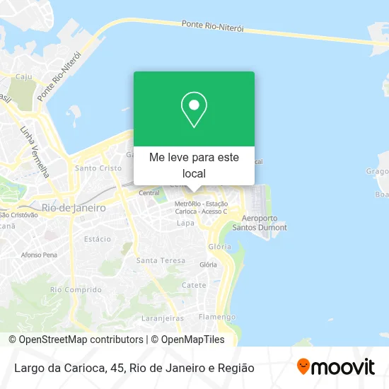 Largo da Carioca, 45 mapa