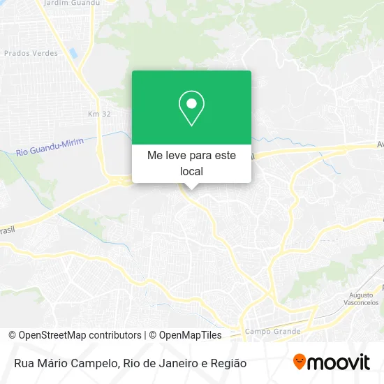 Rua Mário Campelo mapa