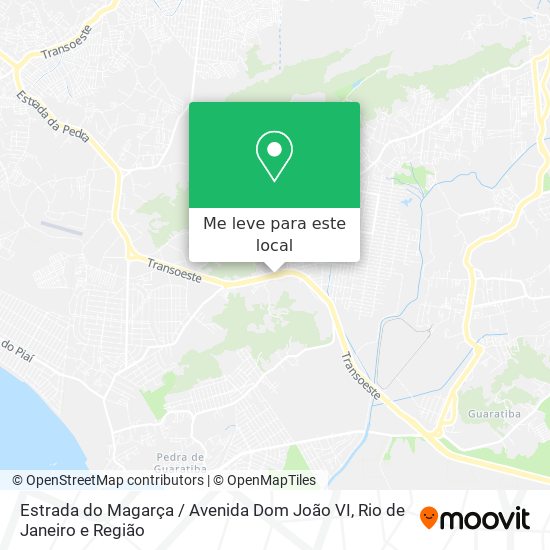 Estrada do Magarça / Avenida Dom João VI mapa