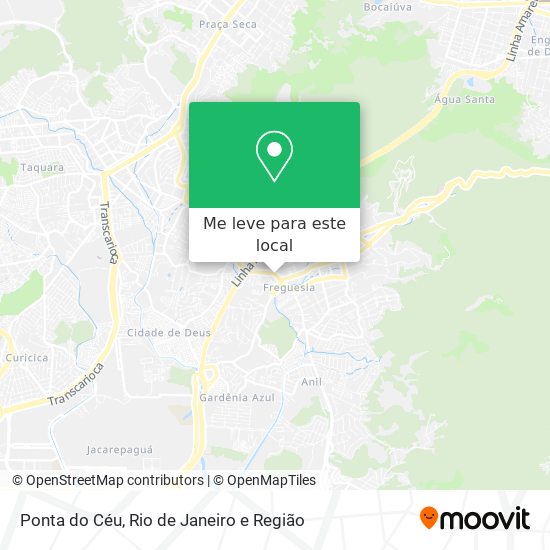 Ponta do Céu mapa
