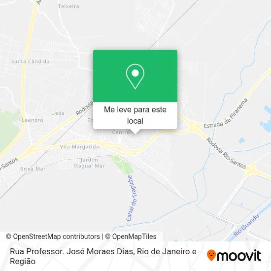 Rua Professor. José Moraes Dias mapa