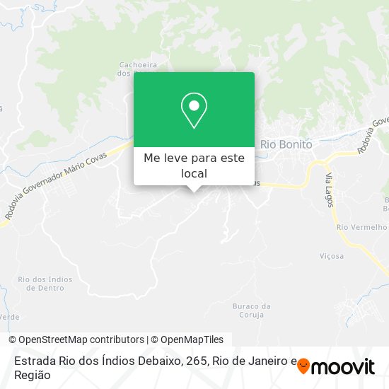 Estrada Rio dos Índios Debaixo, 265 mapa