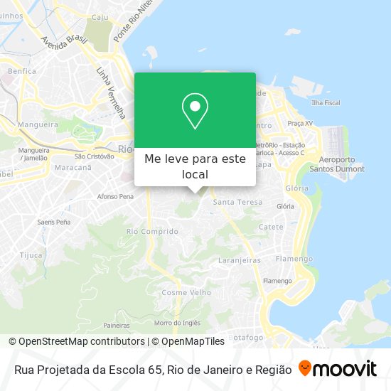 Rua Projetada da Escola 65 mapa