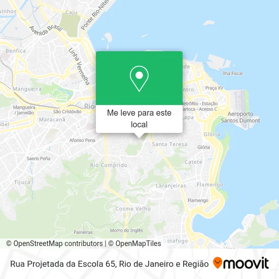 Rua Projetada da Escola 65 mapa