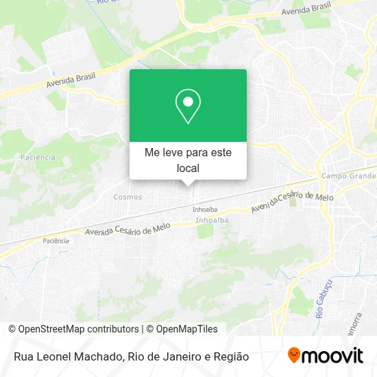Rua Leonel Machado mapa