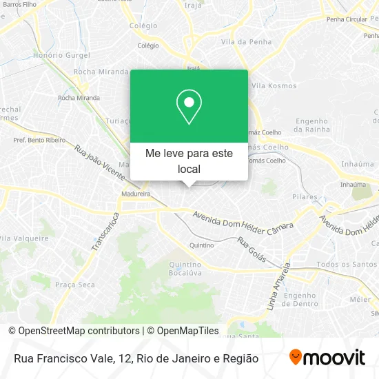 Rua Francisco Vale, 12 mapa