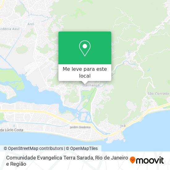 Comunidade Evangelica Terra Sarada mapa