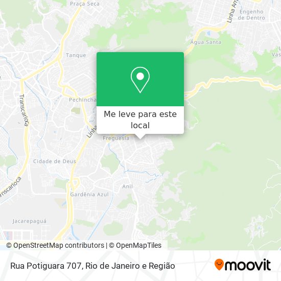 Rua Potiguara 707 mapa