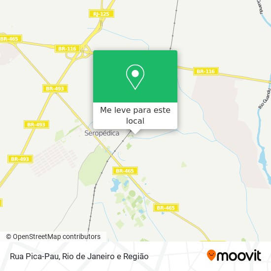 Rua Pica-Pau mapa