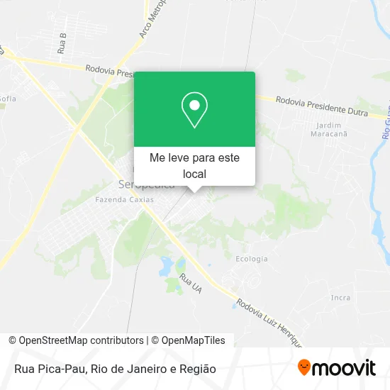 Rua Pica-Pau mapa