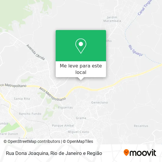 Rua Dona Joaquina mapa