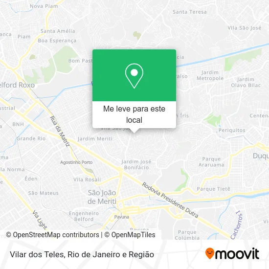 Vilar dos Teles mapa