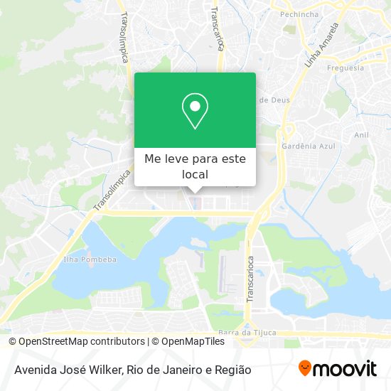 Avenida José Wilker mapa