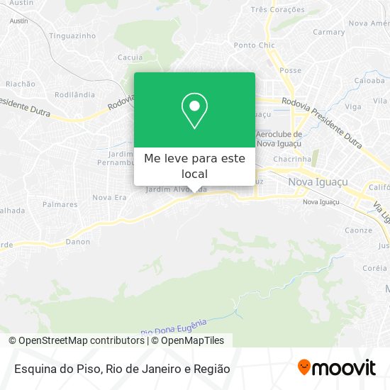 Esquina do Piso mapa