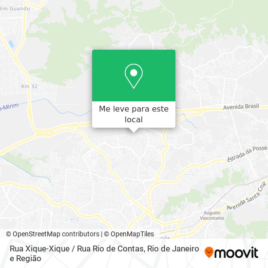 Rua Xique-Xique / Rua Rio de Contas mapa