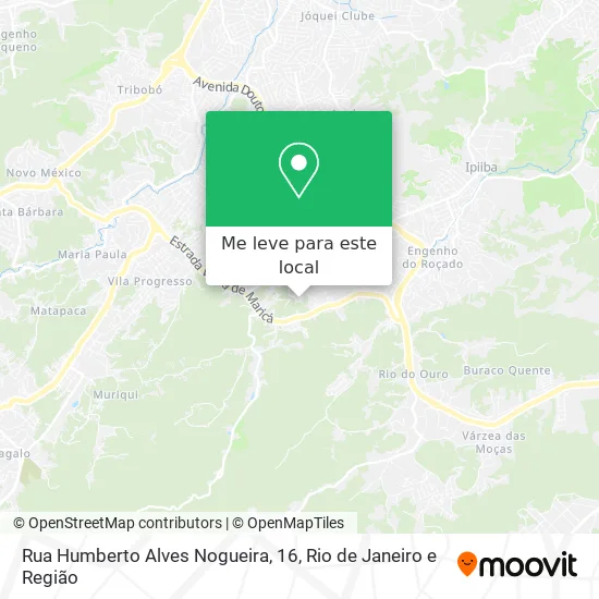 Rua Humberto Alves Nogueira, 16 mapa