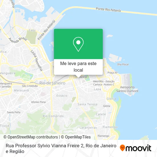 Rua Professor Sylvio Vianna Freire 2 mapa