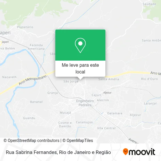 Rua Sabrina Fernandes mapa
