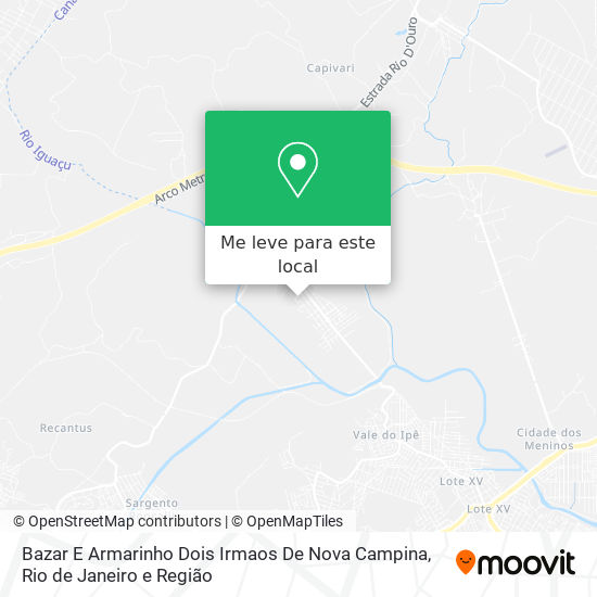 Bazar E Armarinho Dois Irmaos De Nova Campina mapa