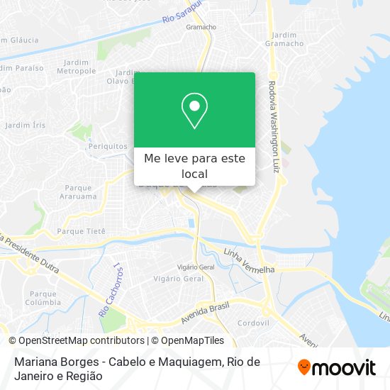 Mariana Borges - Cabelo e Maquiagem mapa