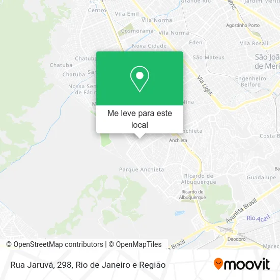 Rua Jaruvá, 298 mapa