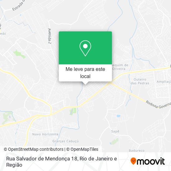 Rua Salvador de Mendonça 18 mapa