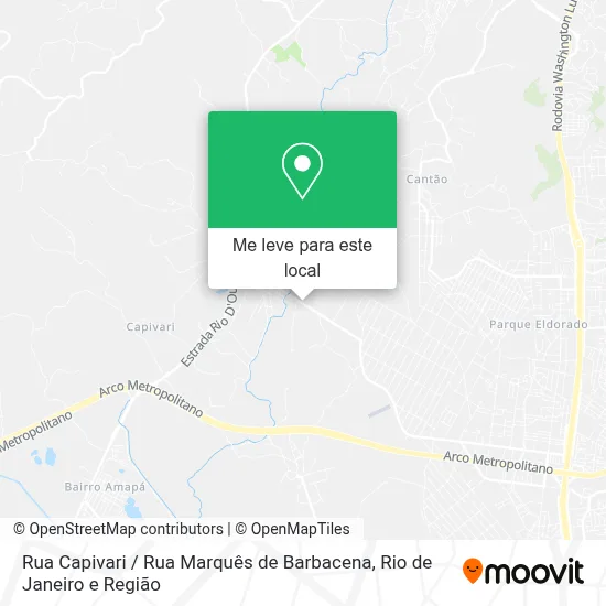Rua Capivari / Rua Marquês de Barbacena mapa