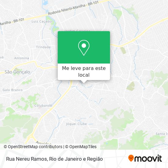 Rua Nereu Ramos mapa