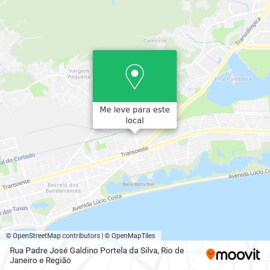 Rua Padre José Galdino Portela da Silva mapa