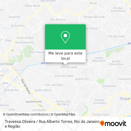 Travessa Oliveira / Rua Alberto Torres mapa