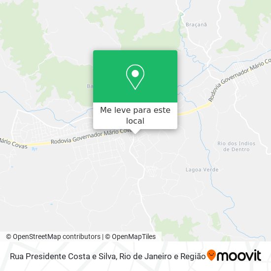 Rua Presidente Costa e Silva mapa