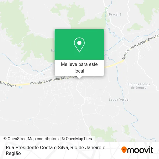 Rua Presidente Costa e Silva mapa