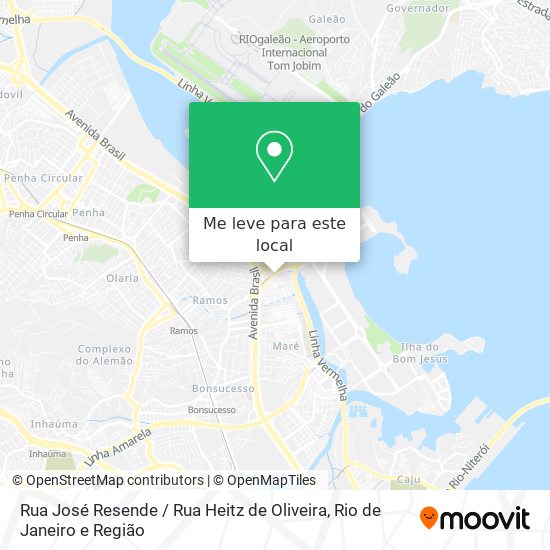 Rua José Resende / Rua Heitz de Oliveira mapa