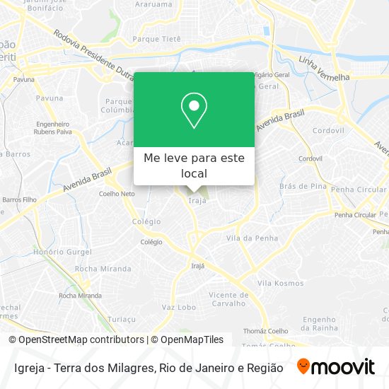 Igreja - Terra dos Milagres mapa