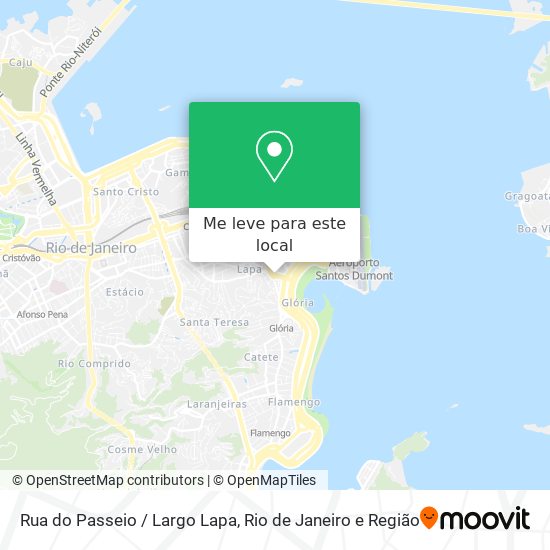 Rua do Passeio / Largo Lapa mapa