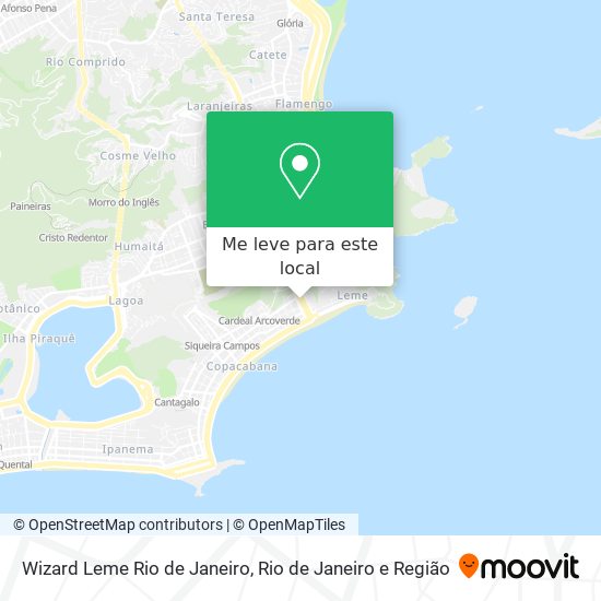 Wizard Leme Rio de Janeiro mapa