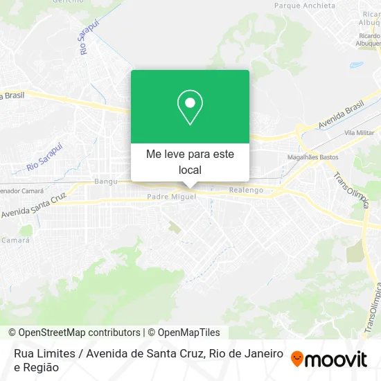 Rua Limites / Avenida de Santa Cruz mapa
