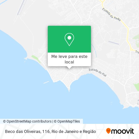 Beco das Oliveiras, 116 mapa