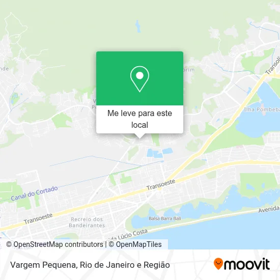 Vargem Pequena mapa