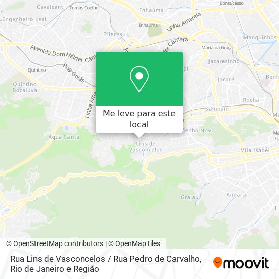 Rua Lins de Vasconcelos / Rua Pedro de Carvalho mapa