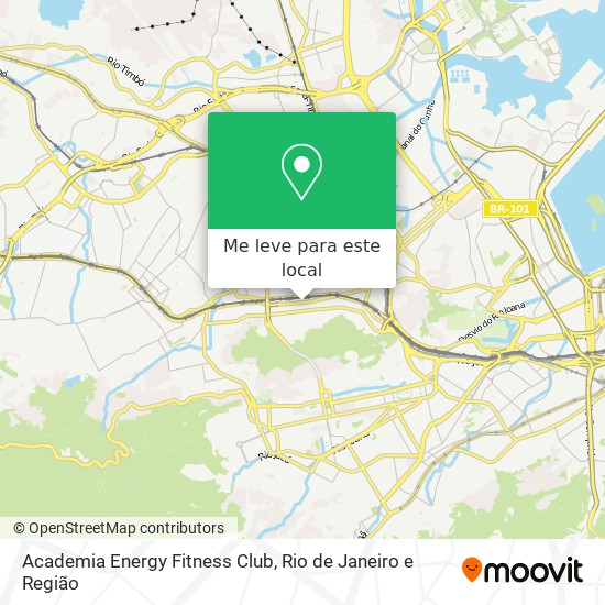 Academia Energy Fitness Club mapa