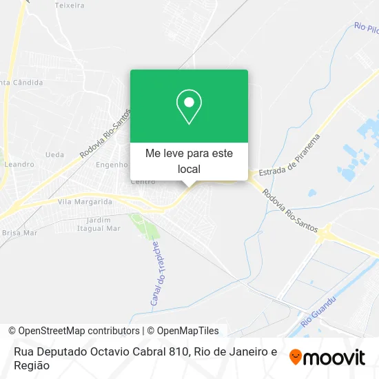 Rua Deputado Octavio Cabral 810 mapa