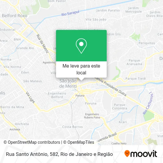 Rua Santo Antônio, 582 mapa