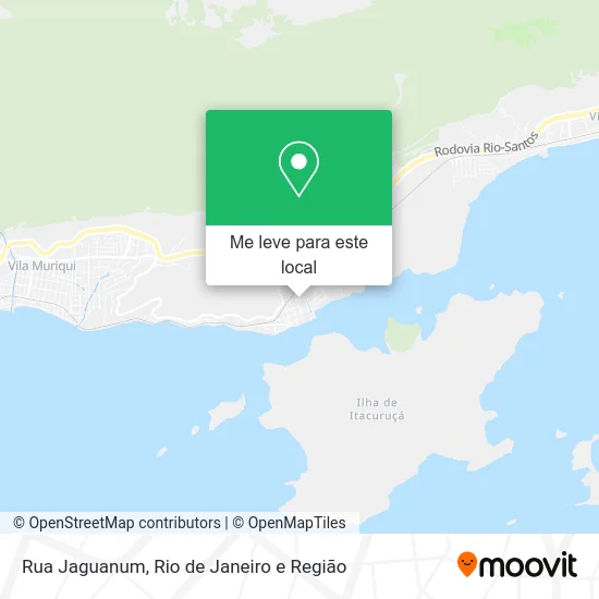 Rua Jaguanum mapa