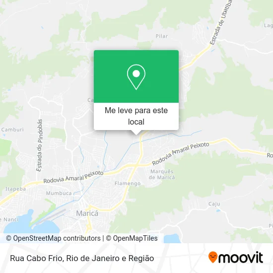 Rua Cabo Frio mapa