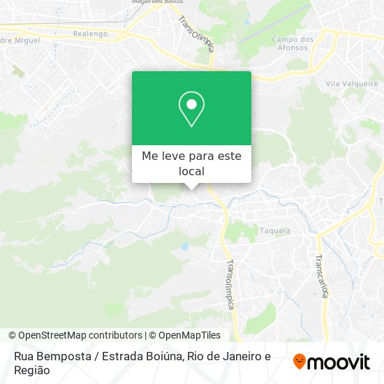 Rua Bemposta / Estrada Boiúna mapa