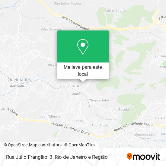 Rua Júlio Frangílio, 3 mapa