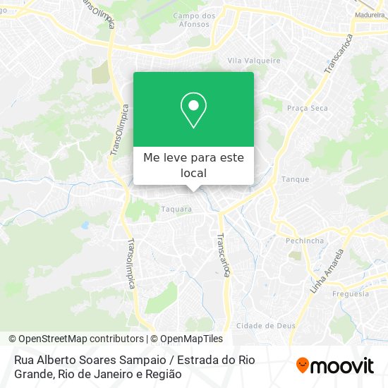 Rua Alberto Soares Sampaio / Estrada do Rio Grande mapa