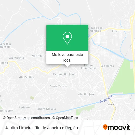 Jardim Limeira mapa