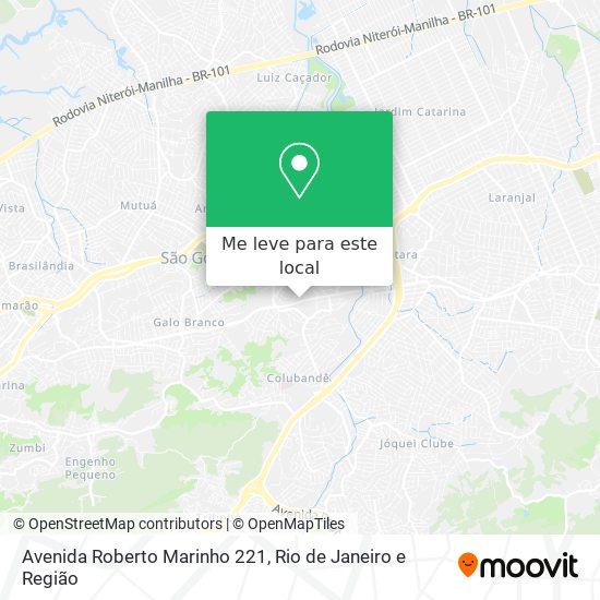 Avenida Roberto Marinho 221 mapa